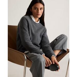 Quince Luxe Baby Cashmere Crewneck Sweater NWT Size Small